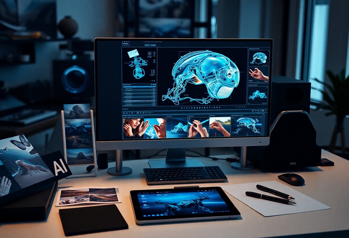 Build stunning AI-created images digital portfolio breathtaking visuals artificial intelligence techniques tools