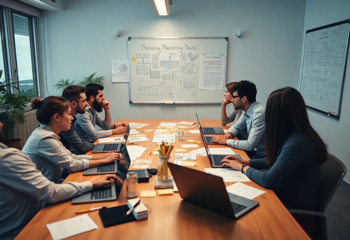 Developing marketing plan setting SMART goals budgeting activities measuring effectiveness conversion rates ROI analytics tracking